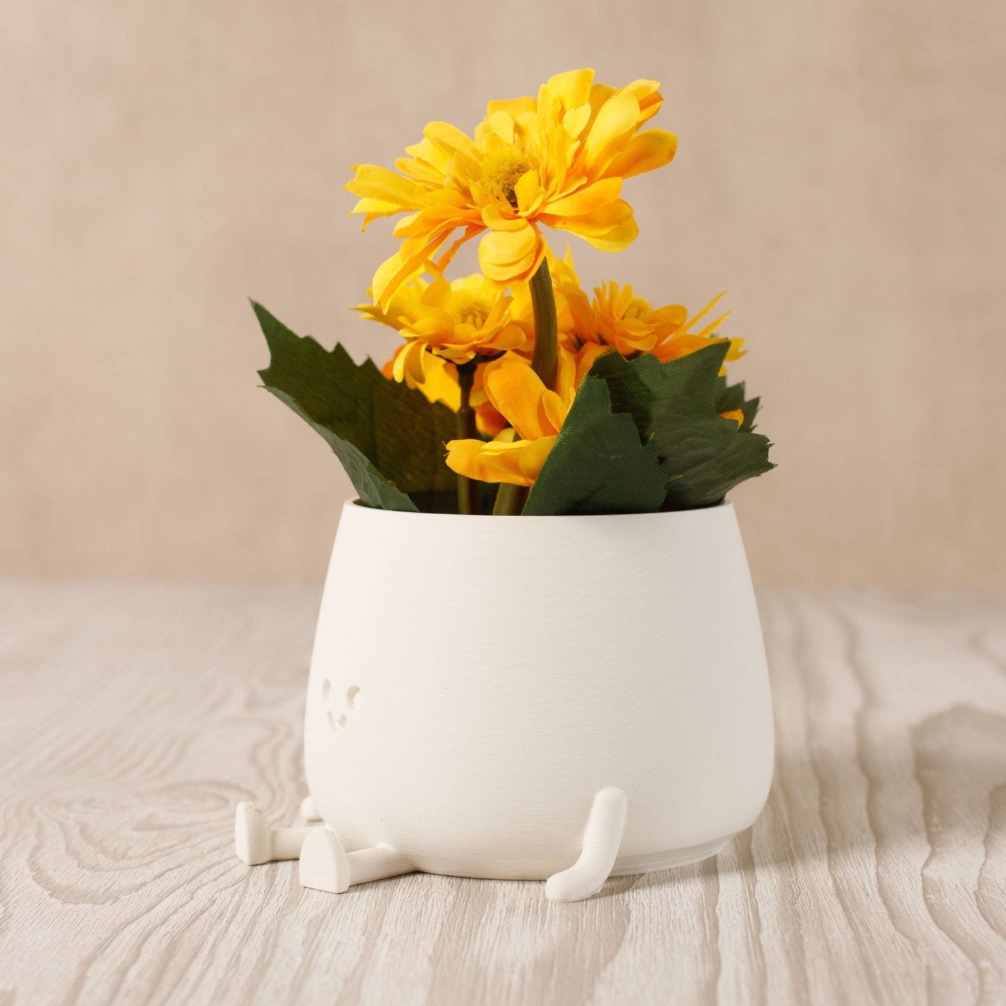 HAPPY POT MILKY | Flowerpot from the 3D printer
