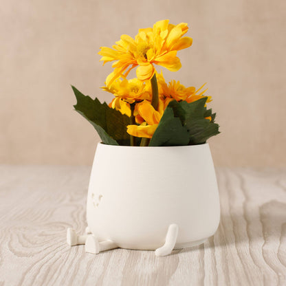 HAPPY POT MILKY | Flowerpot from the 3D printer