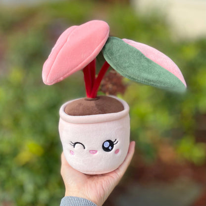PHILODENDRON PINK PRINCESS | Stuffed plant toy