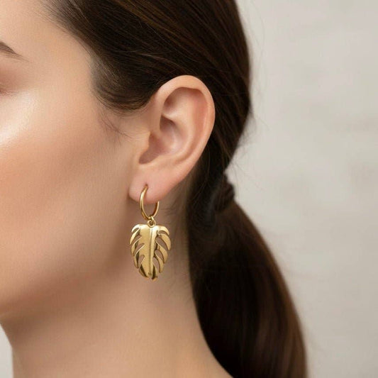 MONSTERA CREOLEN | Gold 18k