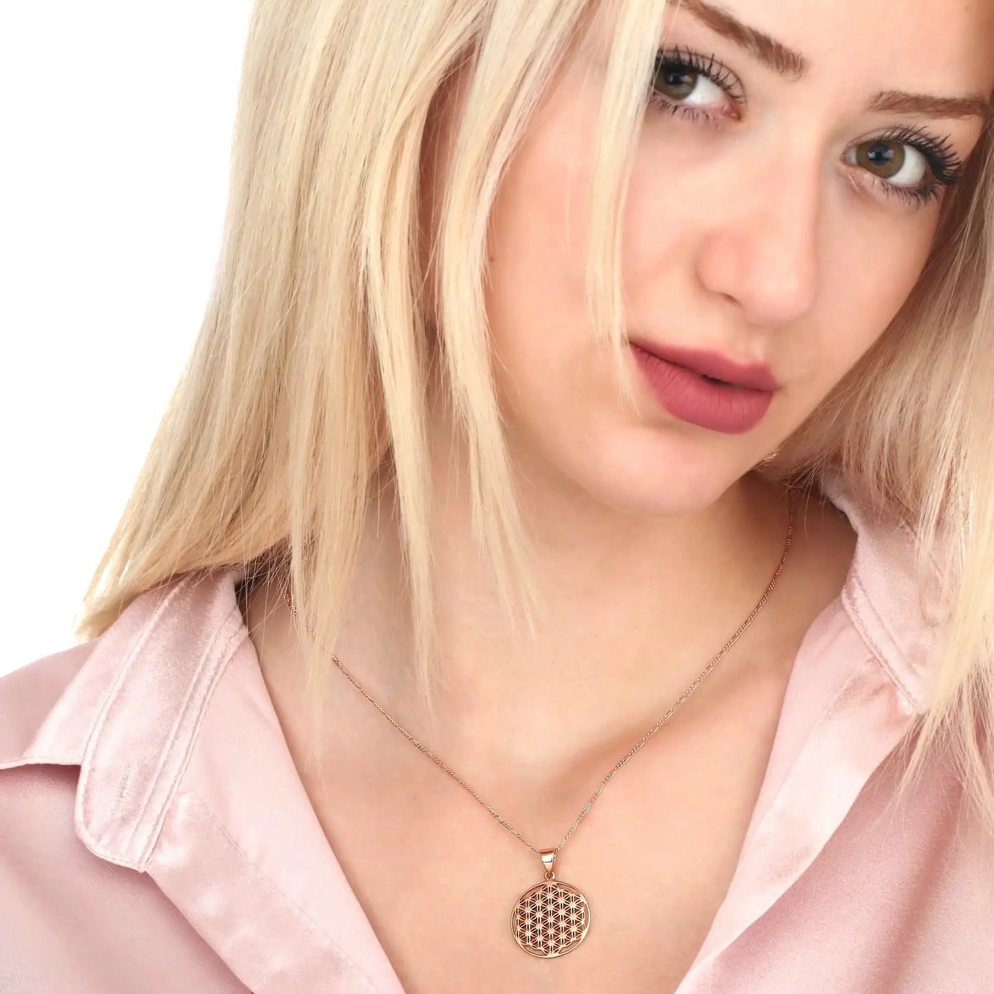 BLUME DES LEBENS HALSKETTE | ROSEGOLD