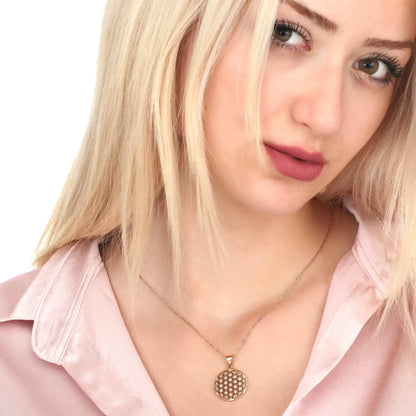 BLUME DES LEBENS HALSKETTE | ROSEGOLD