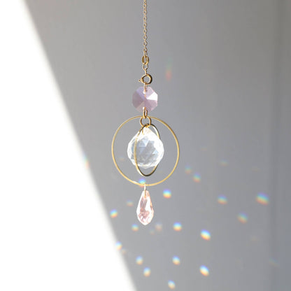 PEARL | Suncatcher with glass crystal handmade in France