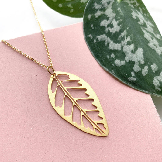 CALATHEA ZEBRINA HALSKETTE | GOLD