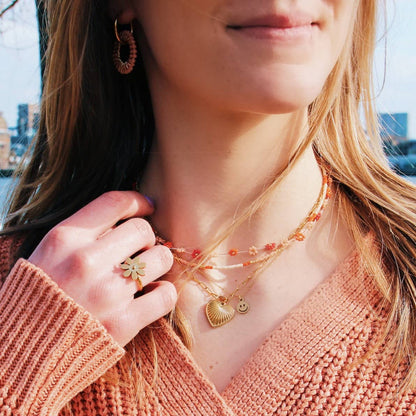 SHE PRETTY |  Halskette mit Herz in Gold