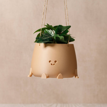 HAPPY POT WOODY | 3D-printed hanging basket