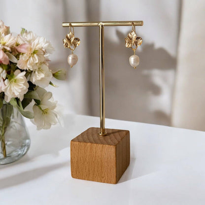 DAISY | Boucles d'oreilles en or 18 carats avec perles d'eau douce