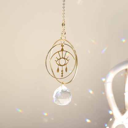 GLEAM | Handgemachter Suncatcher mit Glaskristall