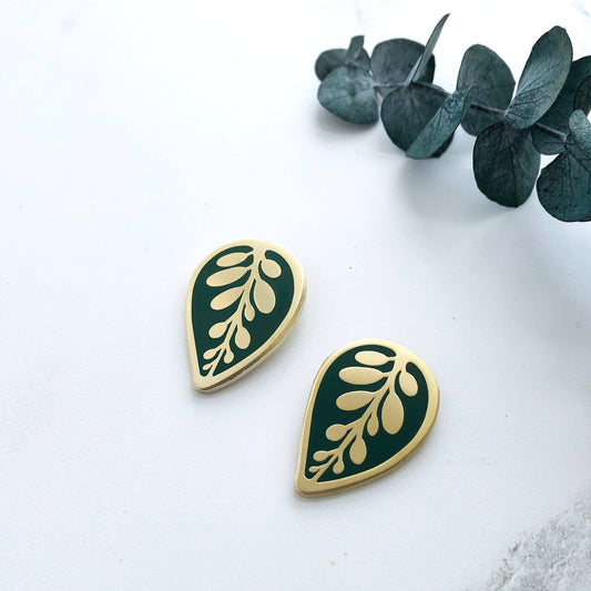 CALATHEA MAKOYANA OHRRINGE | GOLD