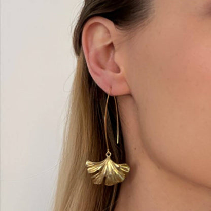 GINGKO | Goldene Ohrringe