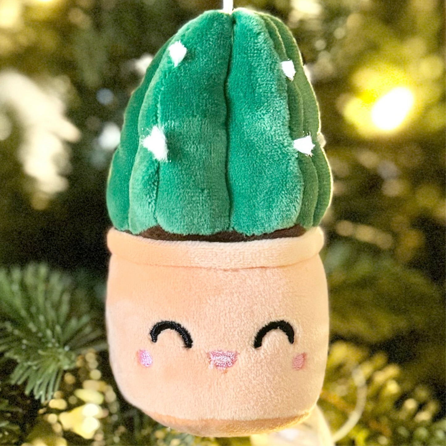 Cactus câlin | Porte-clés plante en tissu