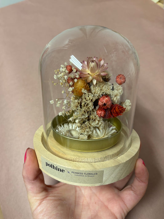 TROCKENBLUMEN MEDIUM KUPPEL | Gold Edition: Red, beige & rose