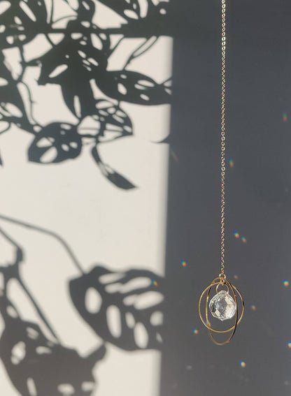 GALAXY MINI | Handmade suncatcher with glass crystal