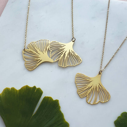 GINGKO STATEMENT HALSKETTE | GOLD