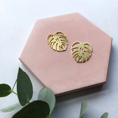 MONSTERA OHRSTECKER | GOLD