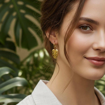 MONSTERA CREOLEN | Gold 18k