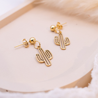 KAKTUS OHRRINGE | GOLD