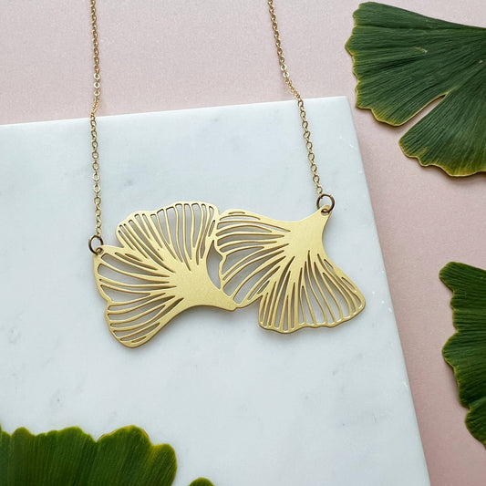 GINGKO STATEMENT HALSKETTE | GOLD