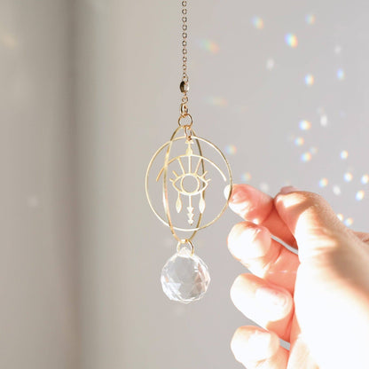 GLEAM | Handgemachter Suncatcher mit Glaskristall