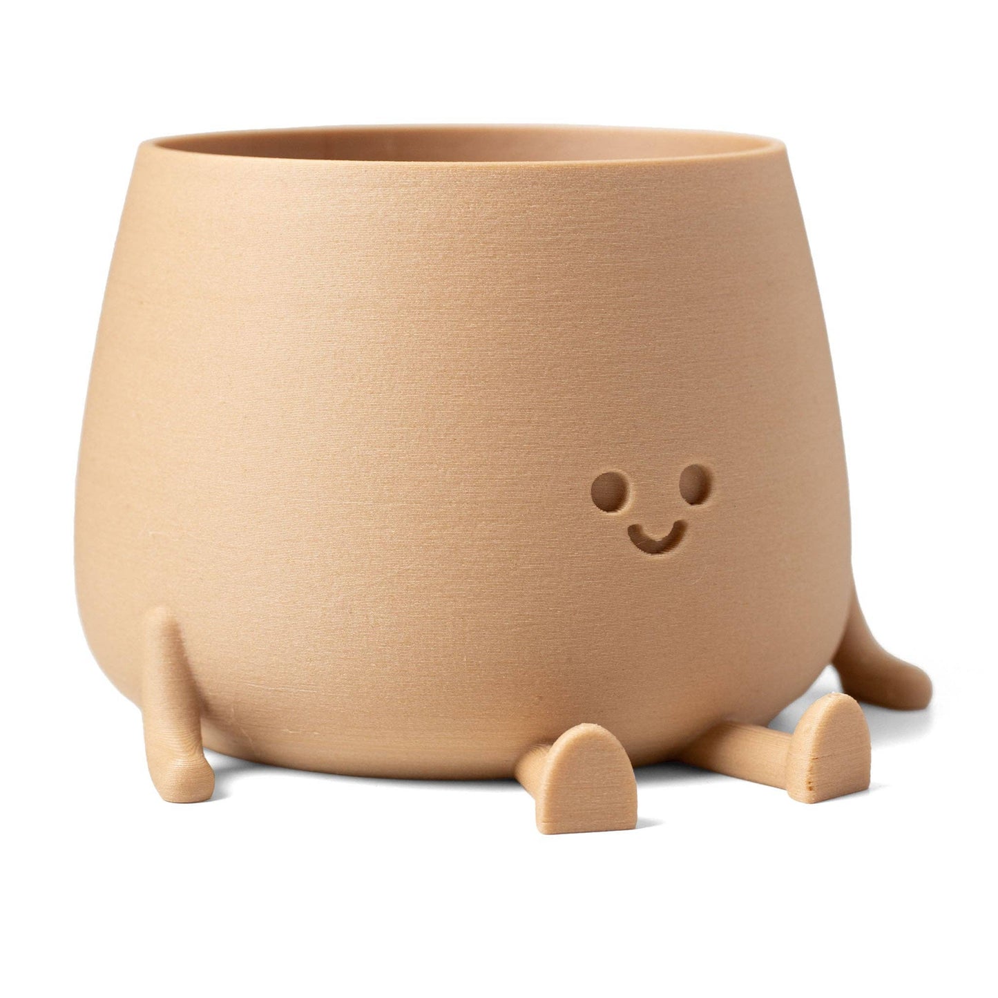HAPPY POT WOODY | Flowerpot from the 3D printer