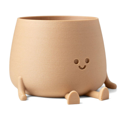 HAPPY POT WOODY | Flowerpot from the 3D printer