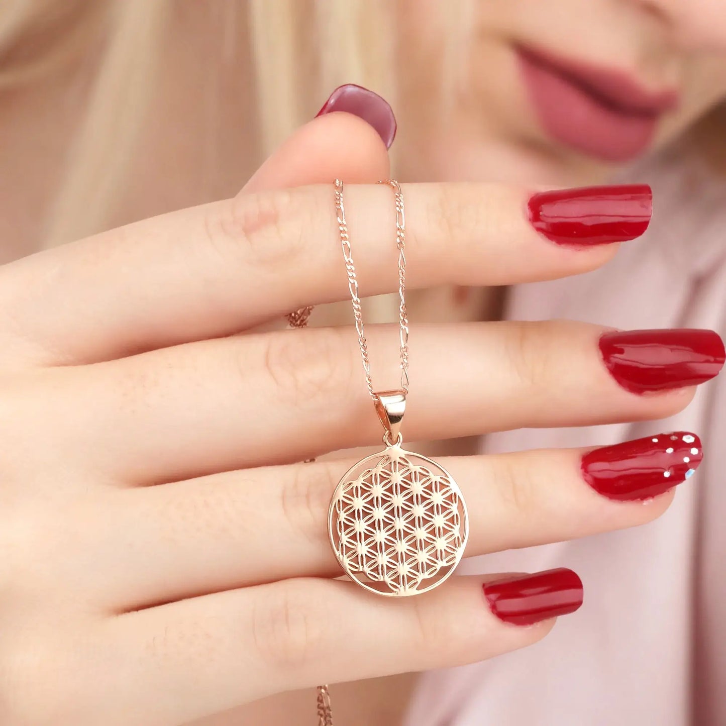 BLUME DES LEBENS HALSKETTE | ROSEGOLD