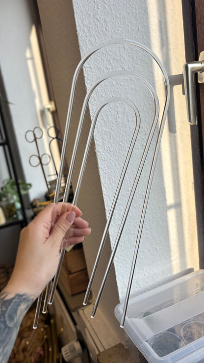 TIGES DE TRANCHÉE TRANSPARENTES | Arceaux de treillis pour plantes grimpantes en acrylique transparent
