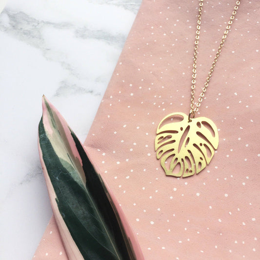 MONSTERA HALSKETTE | GOLD