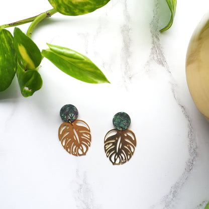 MONSTERA OHRRINGE | GOLD