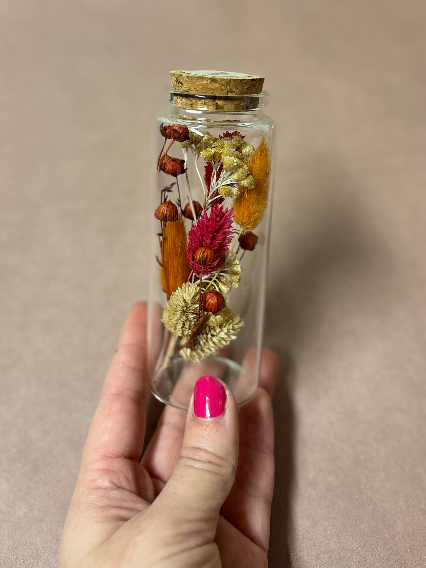 TROCKENBLUMEN FLAKON | Magenta, orange & beige