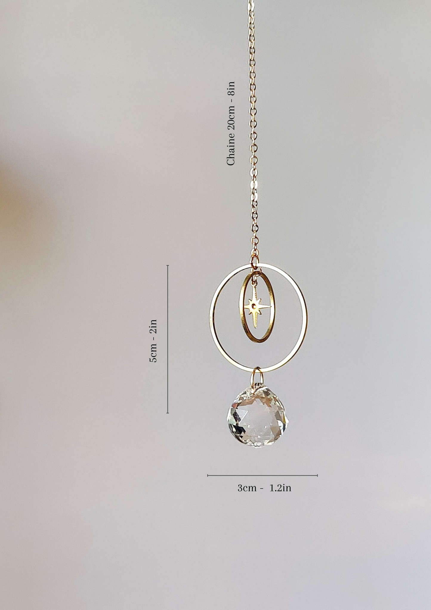 ASTRO AIR | Handgemachter Suncatcher mit Glaskristall