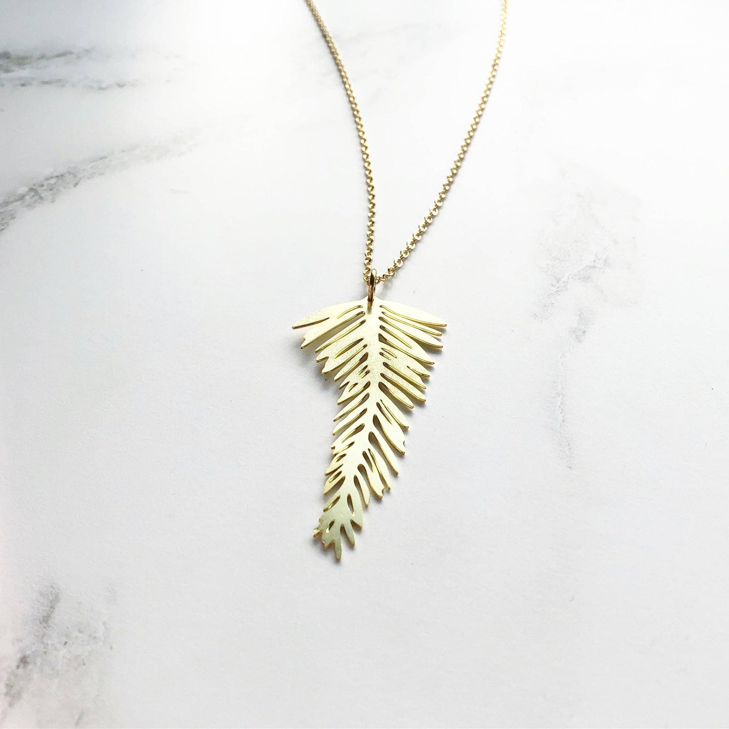 PALMBLATT HALSKETTE | GOLD