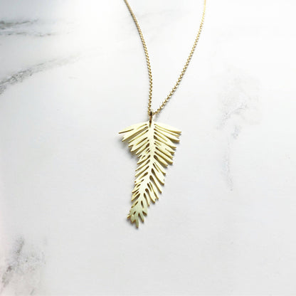 PALMBLATT HALSKETTE | GOLD