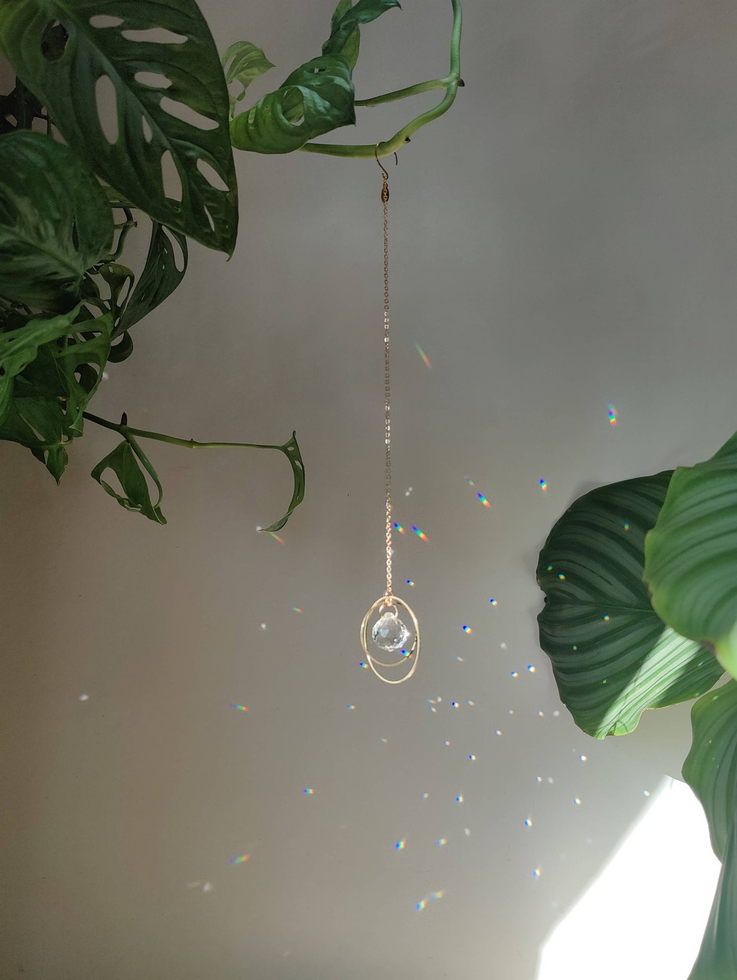 GALAXY MINI | Handmade suncatcher with glass crystal