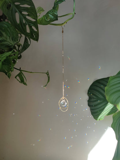 GALAXY MINI | Handmade suncatcher with glass crystal
