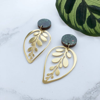 CALATHEA MAKOYANA OHRRINGE | GOLD