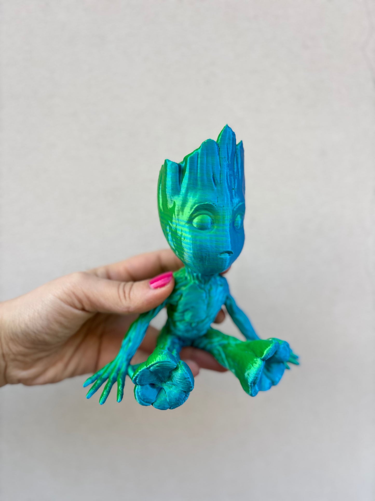 GROOT BLUE & GREEN | Guardians of the galaxy Blumentopf aus dem 3D Drucker