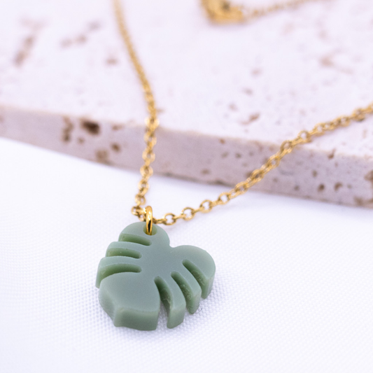 MONSTERA HALSKETTE | GREEN