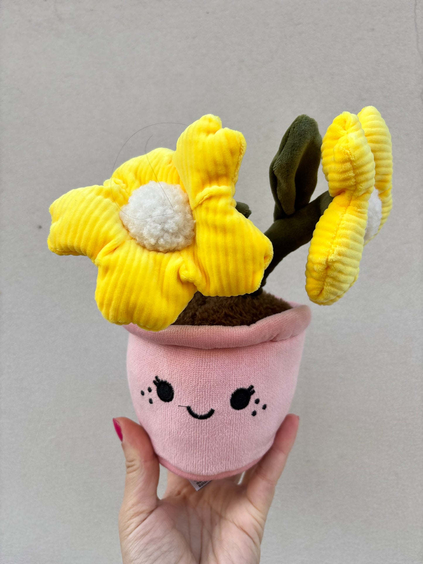 BLUMI GELB | Blumen Plüschpflanze