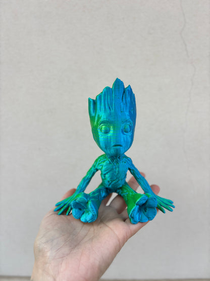 GROOT BLUE & GREEN | Guardians of the galaxy Blumentopf aus dem 3D Drucker