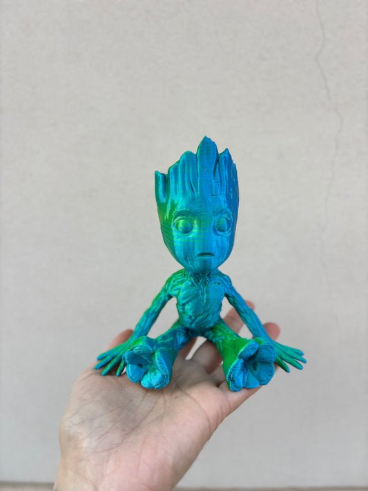 GROOT BLUE & GREEN | Guardians of the galaxy Blumentopf aus dem 3D Drucker