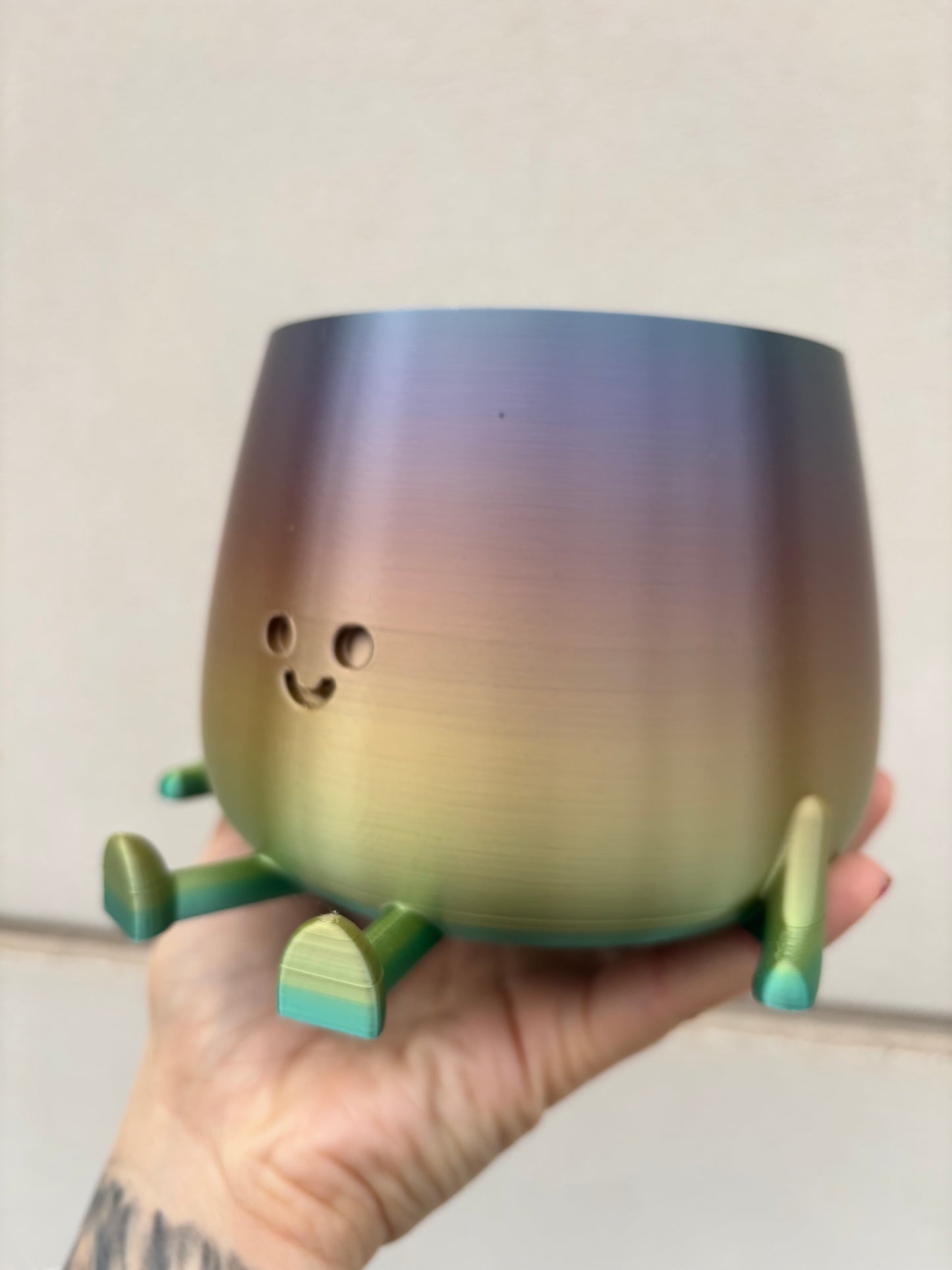 HAPPY POT RAINBOW | Blumentopf aus dem 3D Drucker