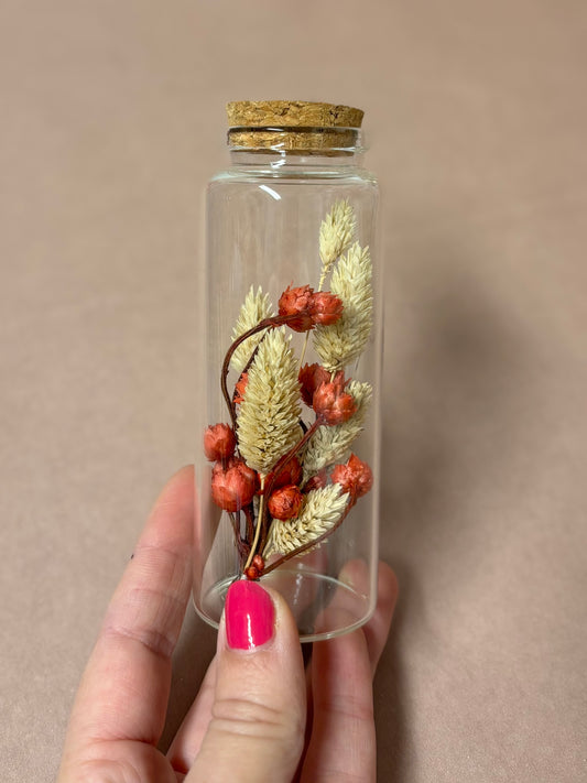 TROCKENBLUMEN FLAKON | Red & beige