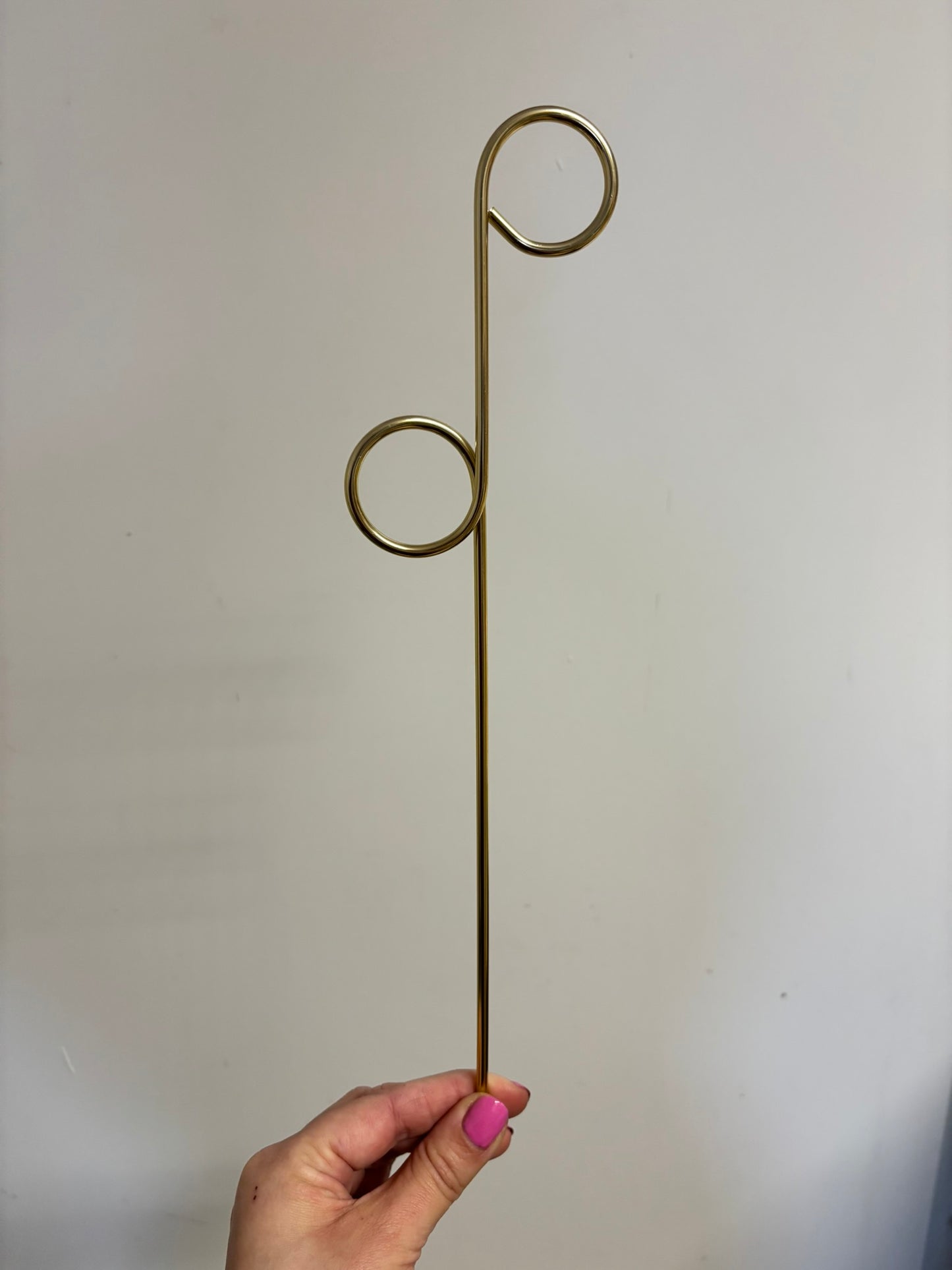 PERCH | Golden trellis stake made of stainless metal, height 34cm