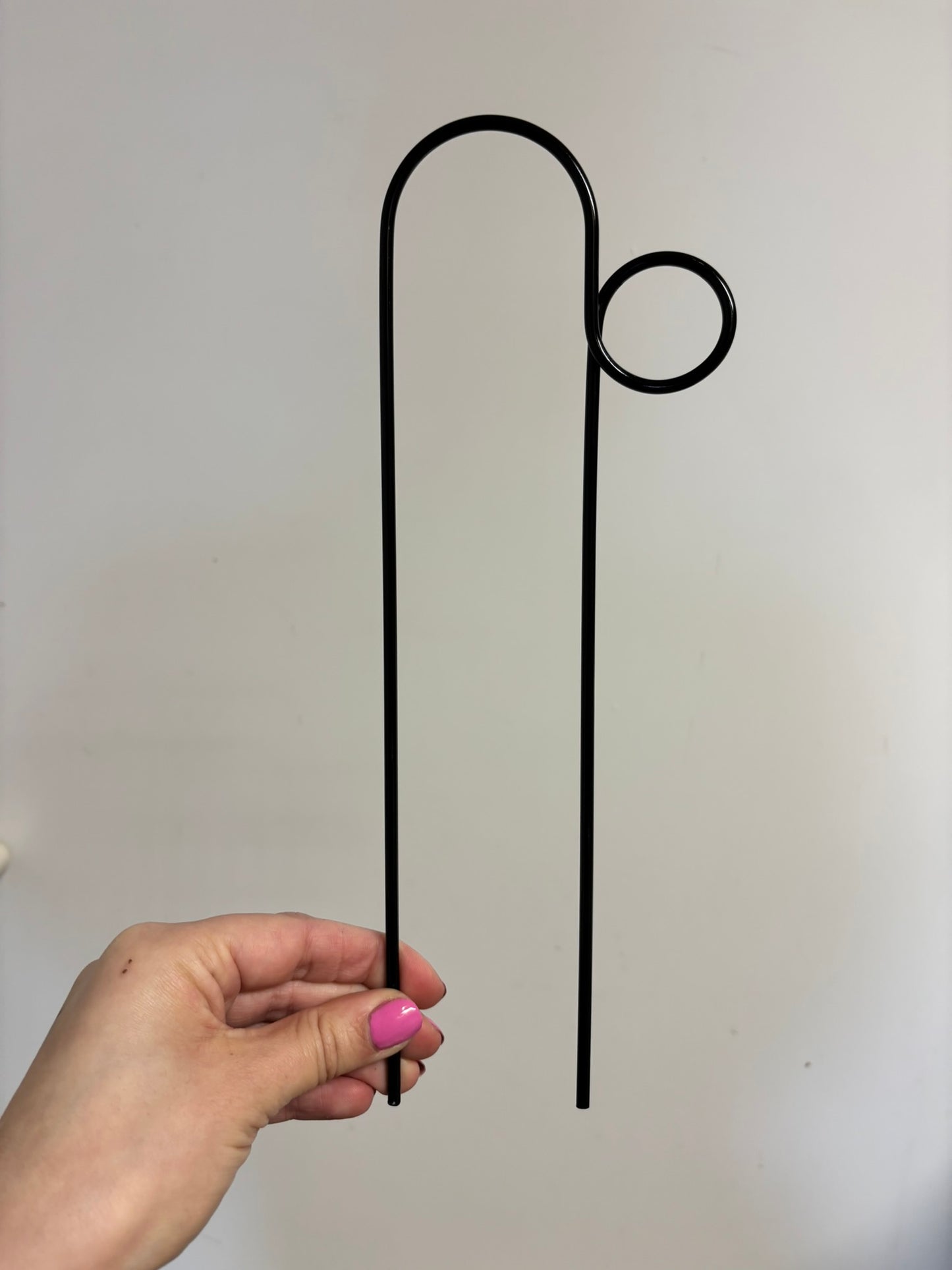 BUMP | Tuteur de treillis noir en métal inoxydable, hauteur 30 cm