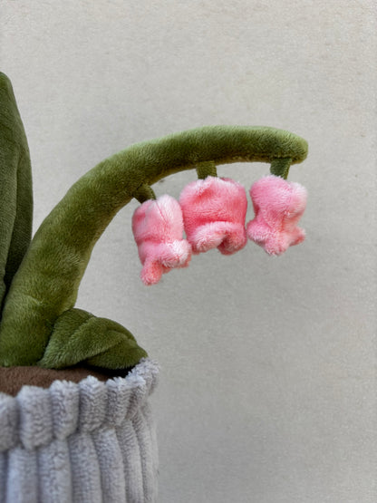 LOTTI | Schneeglöckchen Plüschpflanze mit rosa Blüten