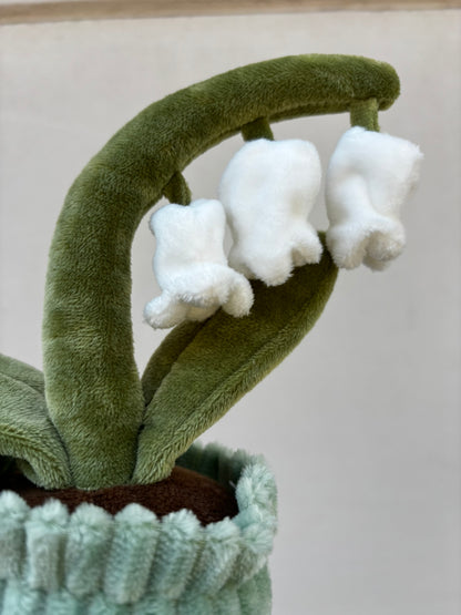 LISE | Schneeglöckchen Plüschpflanze mit weißen Blüten
