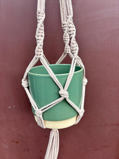HANA ROSE | Hanging basket XL in beige 