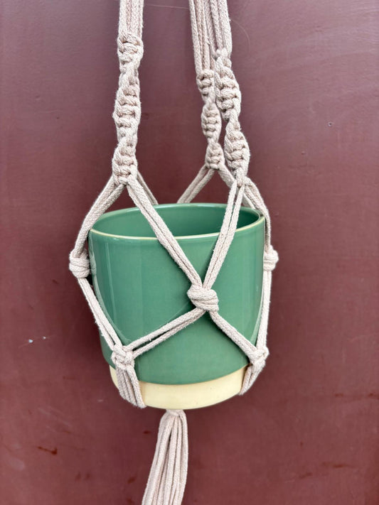 HANA ROSE | Hanging basket XL in beige 