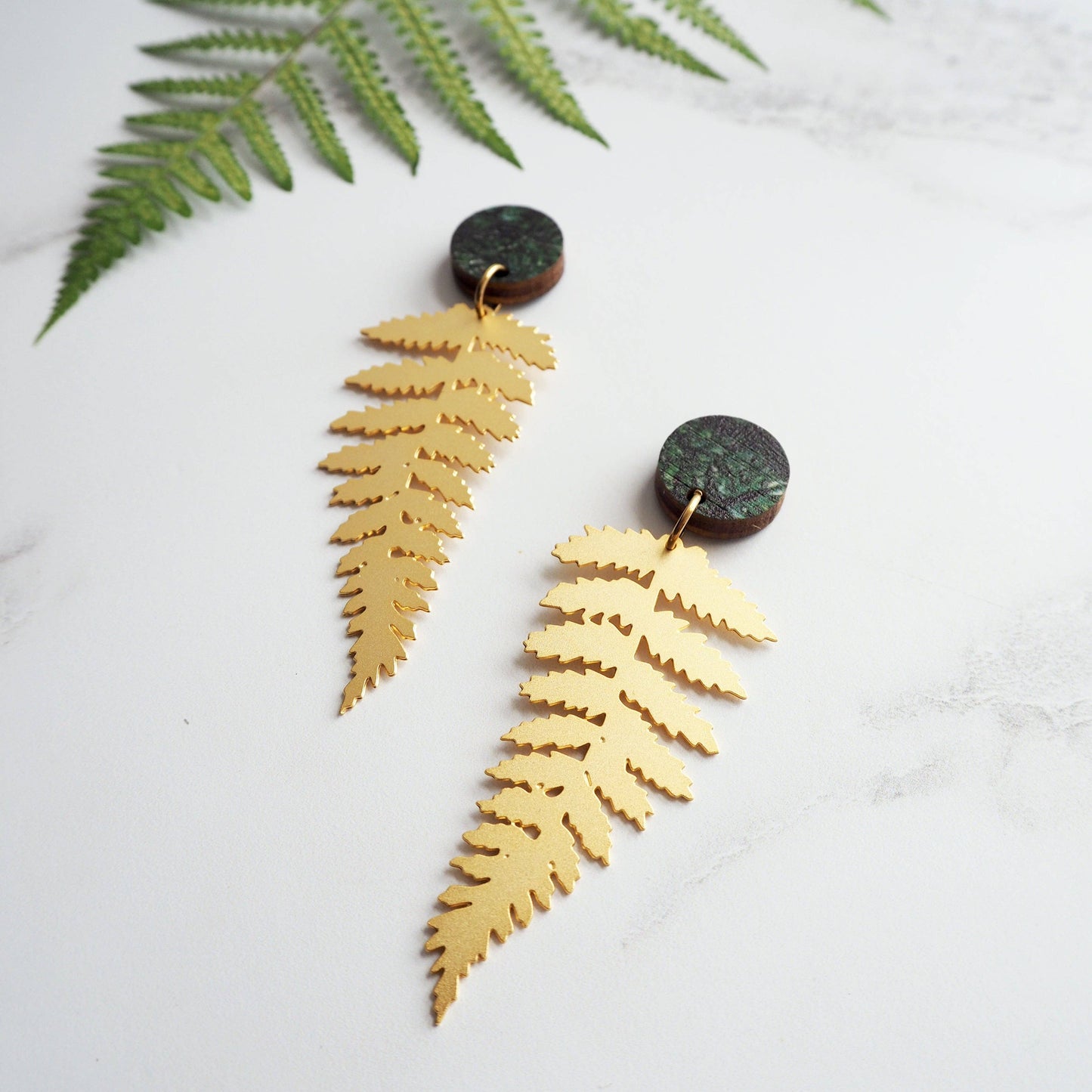 FARN OHRRINGE | GOLD
